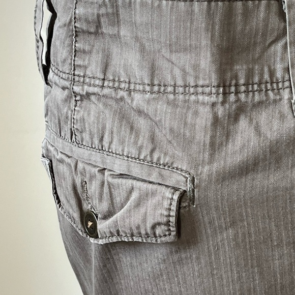 Steve & Barry’s Green Cargo Wide Leg Pants Sz 10 - Picture 7 of 10